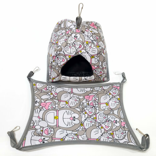 Мягкий уютный домик для крысы для морской свинки N1 18х18х15 см с гамаком 21х29 см 1350₽