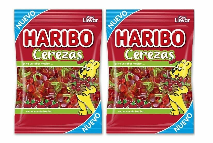 Мармелад жевательный Haribo Happy Cherries / Cerezas / Харибо Счастливая Вишня, 2 шт по 100 гр. (Испания)