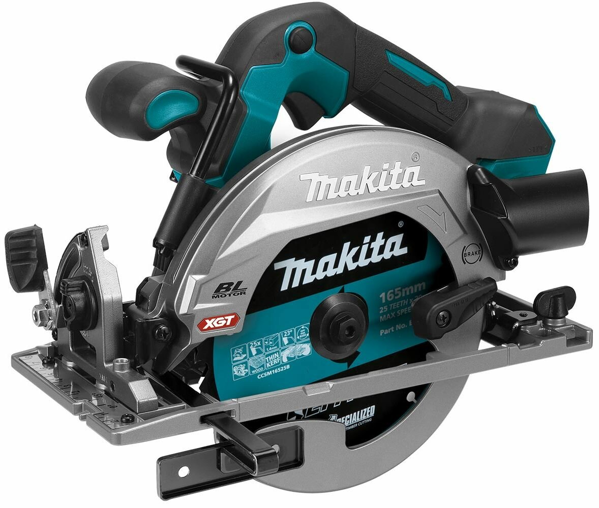 Аккумуляторная дисковая пила Makita 40 В 165 мм 5200 об/мин без АКБ и ЗУ HS012GZ