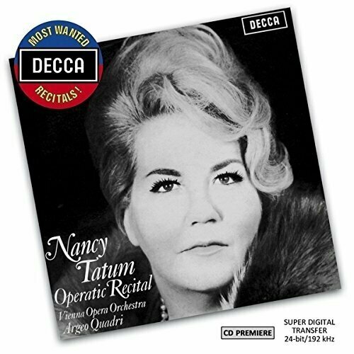 audio cd gerard souzay sings handel rameau and lully decca most wanted recitals vol 42 AUDIO CD Nancy Tatum - Decca Most Wanted Recitals Vol. 46. 1 CD