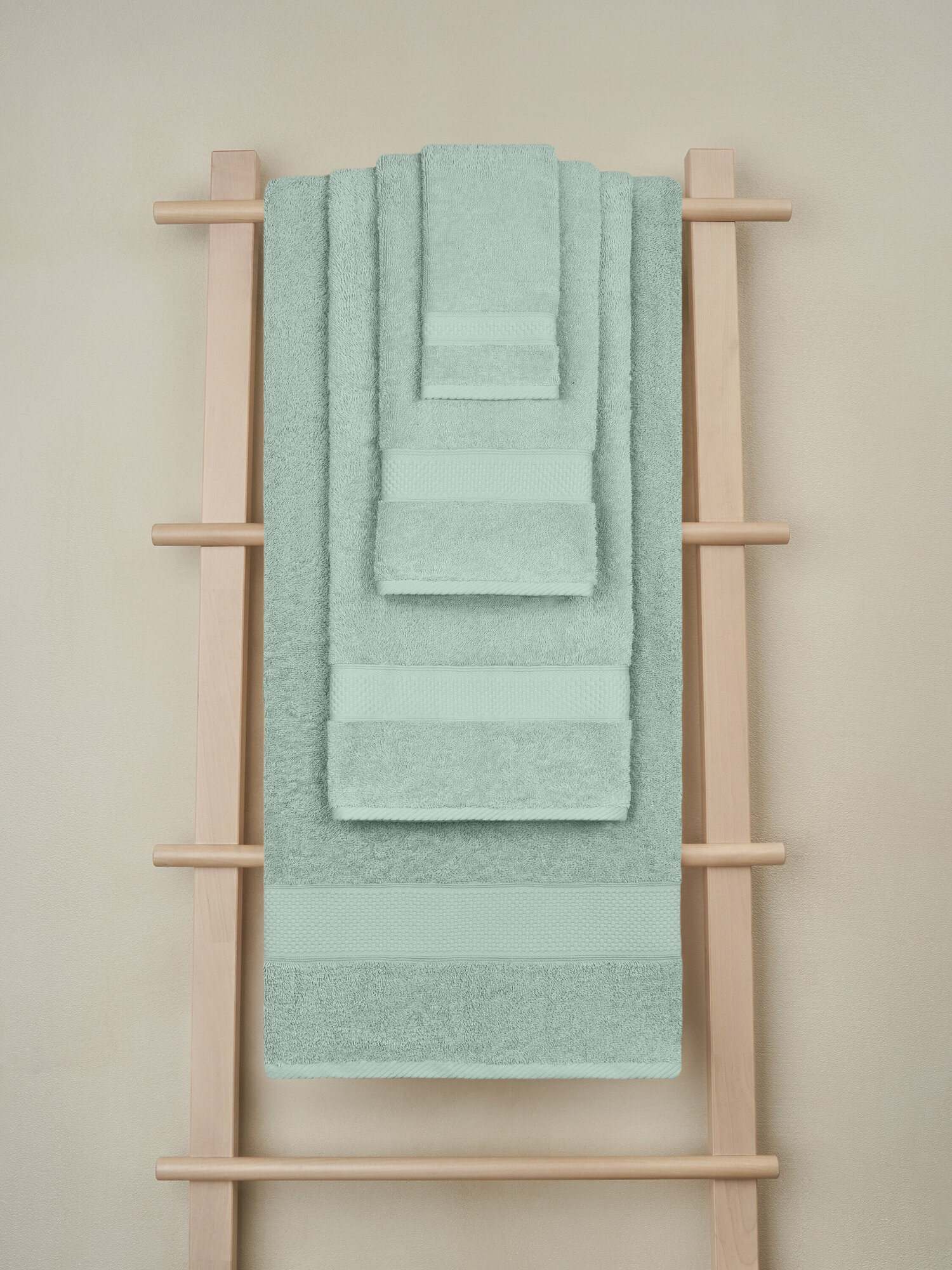 Полотенце банное махровое 50х90 Miranda Soft, Мятный - фотография № 1