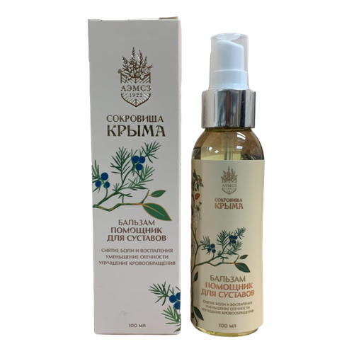 Аэмсз Сокровища Крыма Бальзам «Помощник» для суставов алуштинский из натуральных масел растительного происхождения, 100 мл