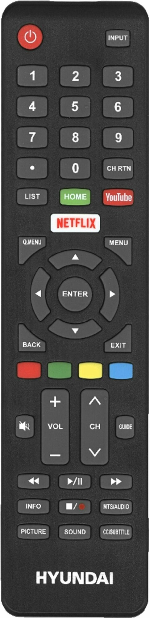 Пульт Hyundai YDX-123 (YDX123) для телевизоров Hyundai ORIGINAL
