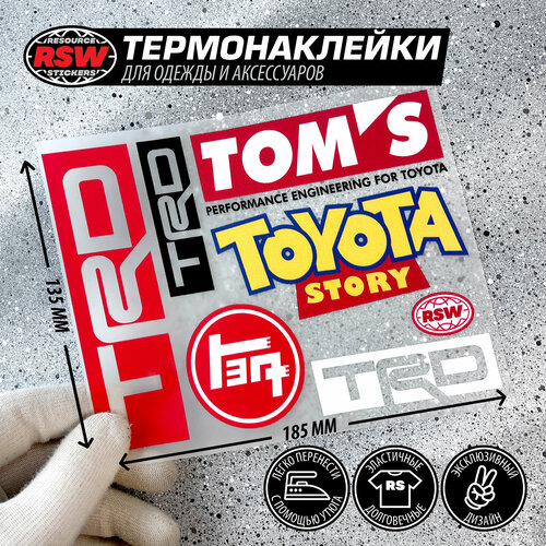 Термонаклейка Toyota TRD вставка накладка надпись trd в решетку радиатора trd для toyota fortuner 2017