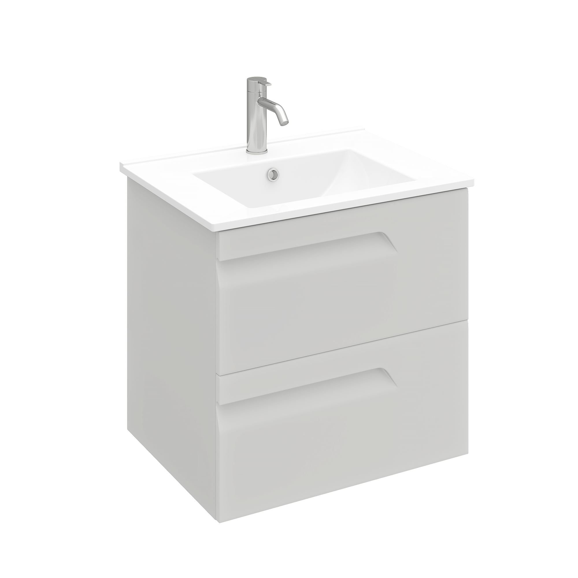 Тумба подвесная ATLAS 60 под умыв к Creavit Su 60  кашемир матовый  LA WCAB 60 125