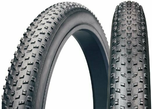 Покрышка велосипедная WD 24" x 4.0" внедорожная FAT-BIKE Цвет Чёрный TECH TEAM P1272(24x4.0)