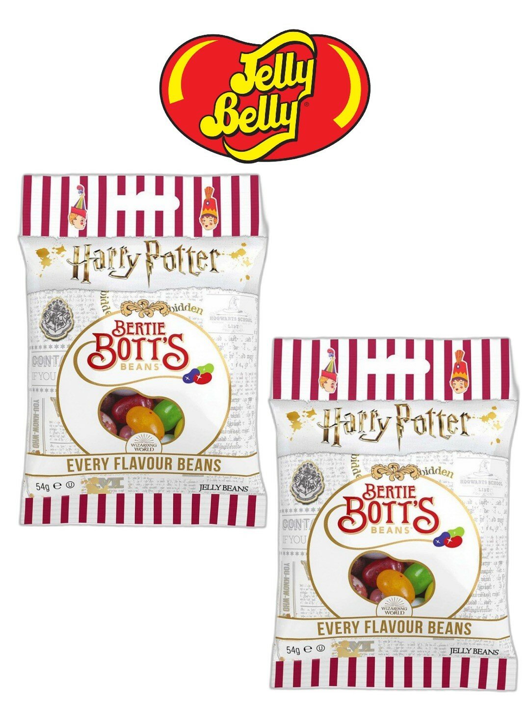 Jelly Belly, Бобы Bertie Botts из Harry Potter, 54г * 2 шт.