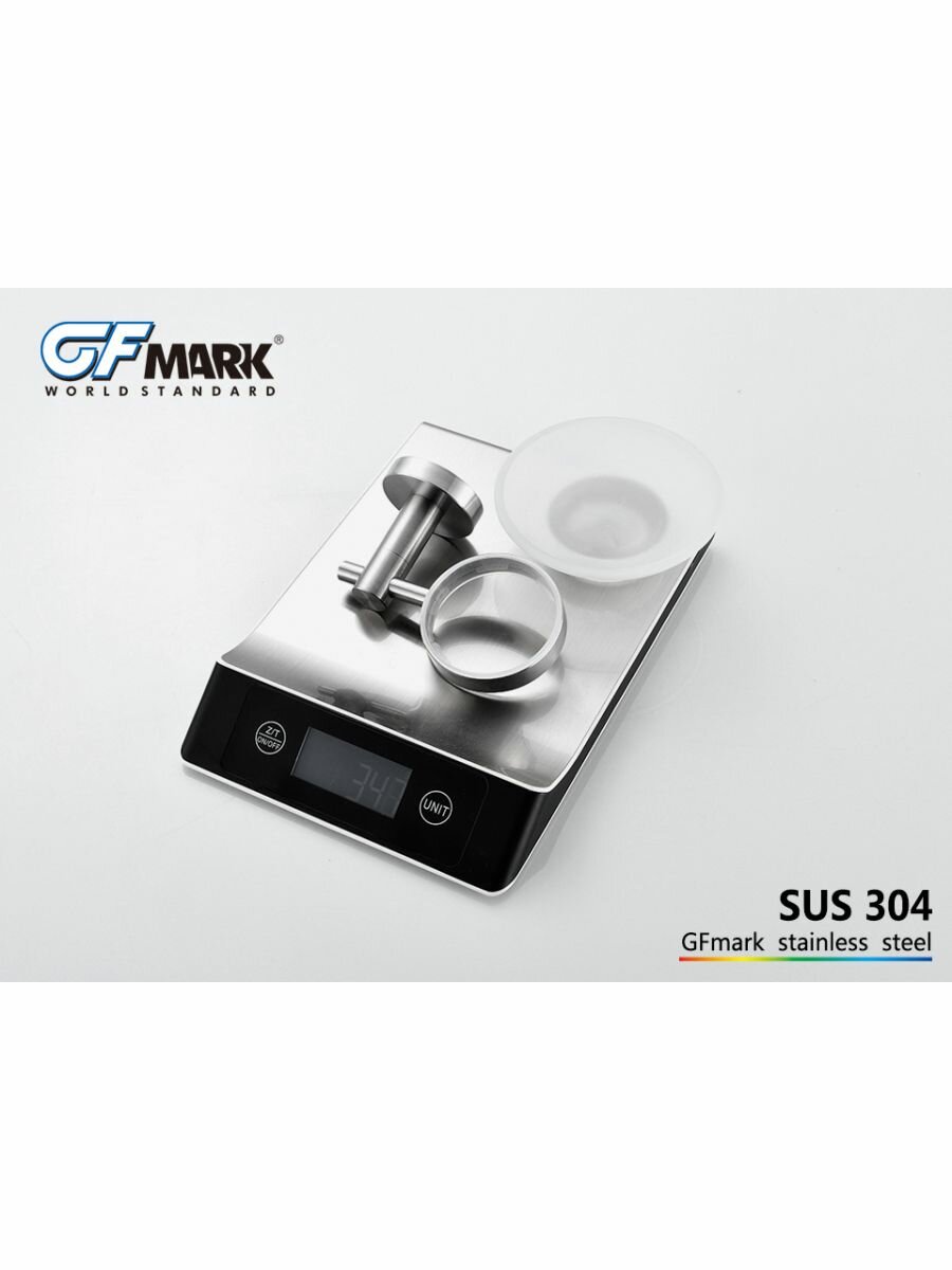 Мыльница GFmark GF-80004 стекло настенная графит — фото 1
