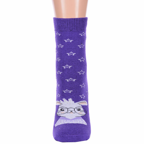Носки HOBBY LINE, размер 36-40, фиолетовый носки hobby line размер 35 40 фиолетовый