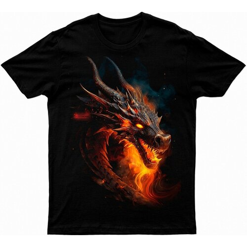 фото Футболка uzcotton, размер 52-54\xxl, черный