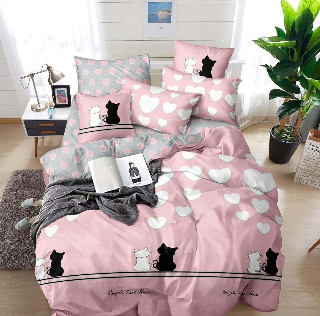 фото Комплект постельного белья Mency Котики - Евро