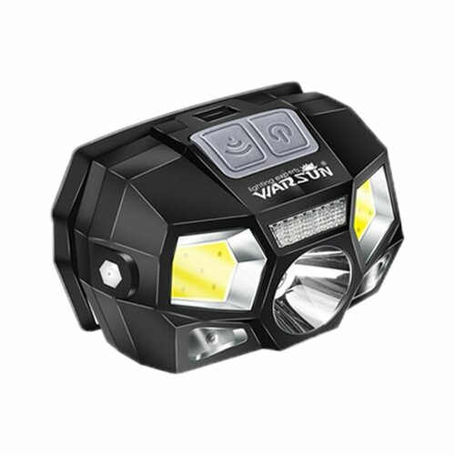 Налобный фонарь Warsun T101, аккумуляторный мощный сенсорный светодиодный , 8 часов работы, 5 режимов работы, регулировка угла, фонарик