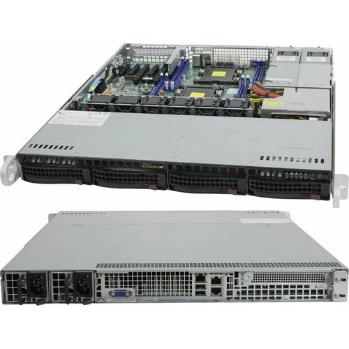 Сервер в корпусе высотой 1U Никс sS9500/pro1U S924M1Ki Xeon Silver 4210R/128 ГБ/2 x 960 Гб SSD/Aspeed AST2500