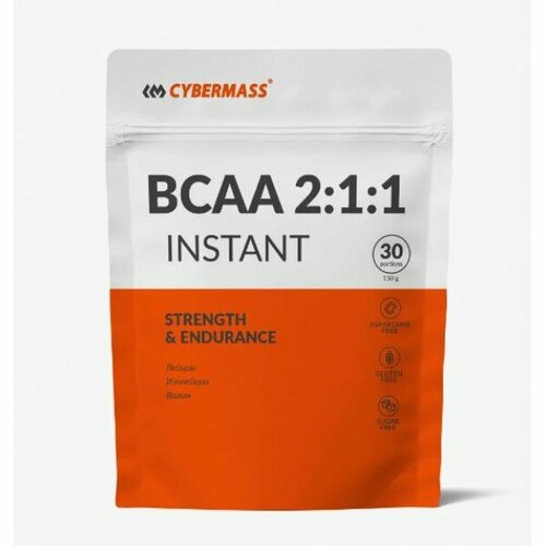 фото Bcaa 2 1 1 instant 150 gr bag cyb, апельсин cybermass