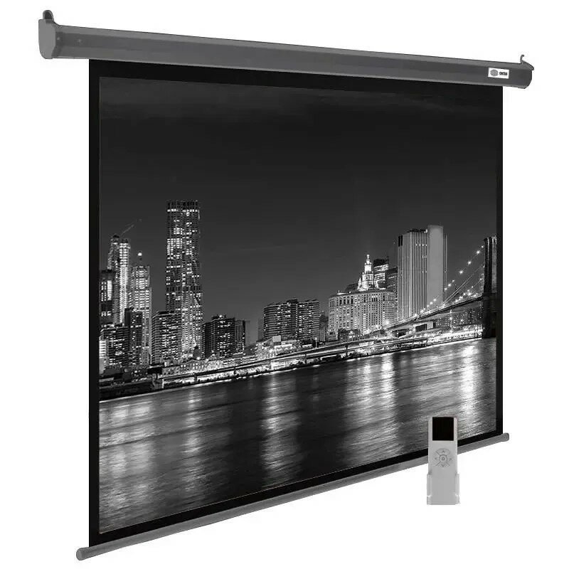Экран настенно-рулочный Cactus SIlverMotoExpert CS-PSSME-280X175-DG тёмно-серый — фото 5
