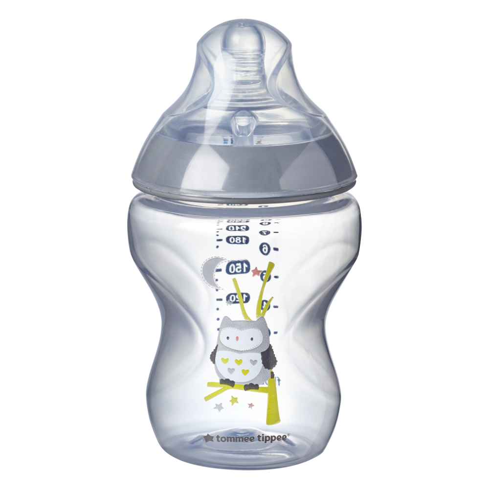 Бутылочка для кормления Tommee Tippee, Closer to nature, 260 мл, серый, 0+
