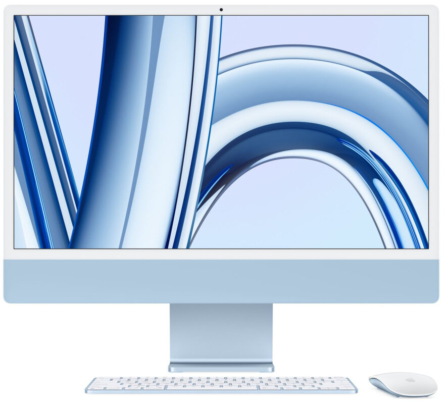 Apple iMac 24 M3 Retina 4,5K (8C CPU 10C GPU) 8/512 Гб, Blue (MQRR3)