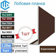 Лобовая планка кровли (100мм) Ral 8017 (1 шт ) 1.25м