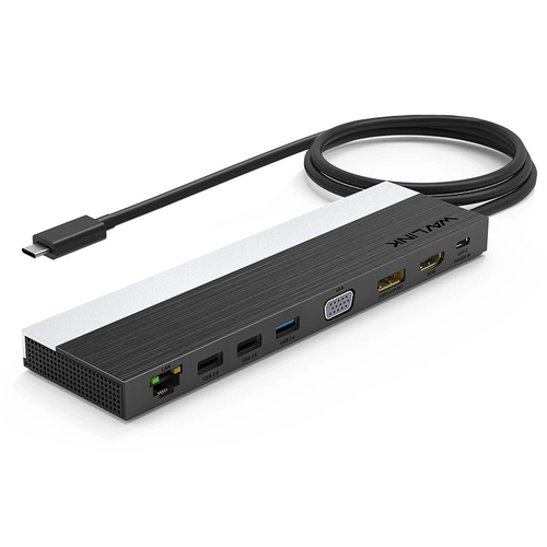 WAVLINK Док-станция Docking Station WAVLINK USB-C 4K Universal 85W PowerDelivery2xUSB302xUSB201xUSB C1xDP 4K 30HZ1xHDMI 4K 30HZ1xVGA1xGigabit LAN1xAudio InOut1xSDMicro SD CardReader 888000₽