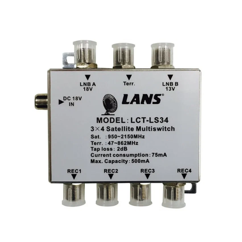 Мультисвич LANS LS 34 мультисвитч lans lct ls34