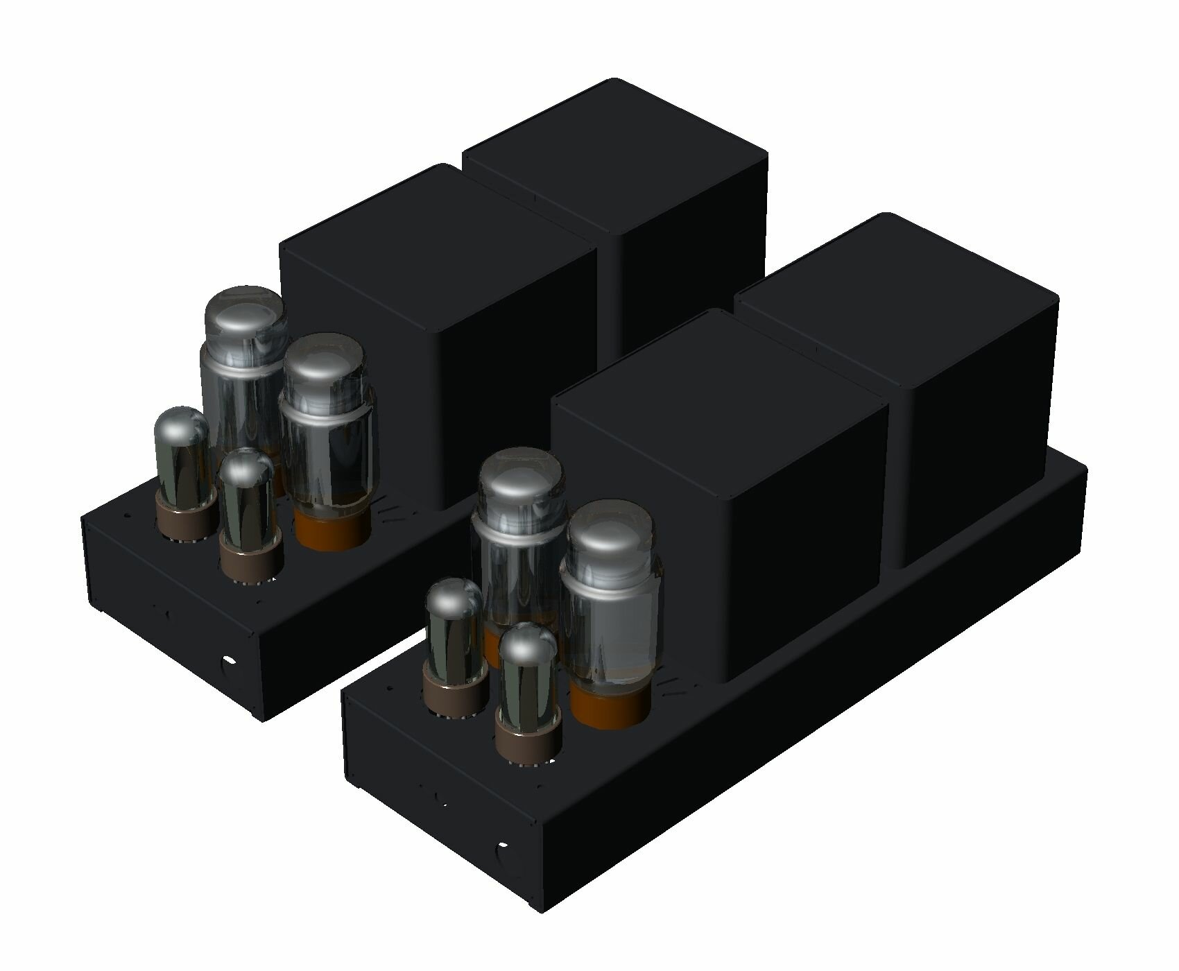 AV-PP50-2I Корпуса моноблоков мощных ламповых усилителей на 2х4 лампах