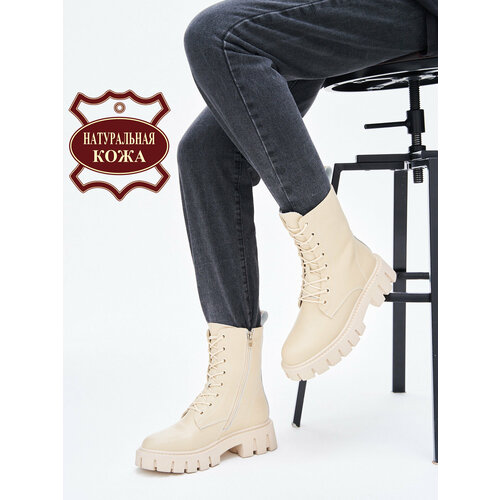 фото Ботинки берцы podio, размер 40, бежевый