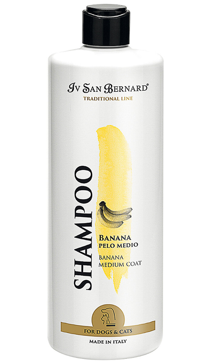 IV SAN BERNARD TRADITIONAL LINE BANANA SHAMPOO шампунь с ароматом банана для среднешерстных собак и кошек (500 мл)