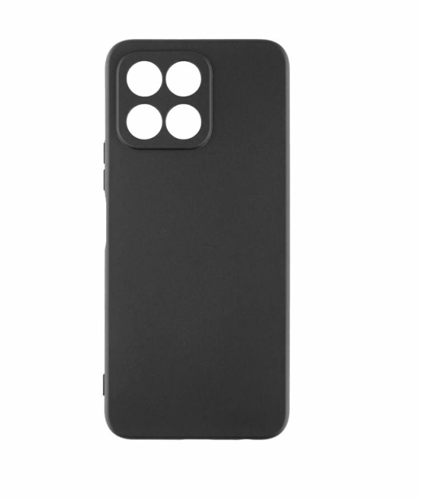 Huawei Honor X6a / Хонор икс6а силиконовый чёрный чехол для Хуавей хонор х6а бампер накладка с защитой камеры
