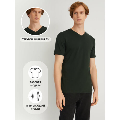 фото Футболка zolla, размер xl, зеленый