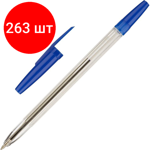 Комплект 263 штук, Ручка шариковая неавтомат. Attache Economy синяя, 0.5мм комплект 50 штук ручка шариковая неавтомат attache economy синяя 0 5мм
