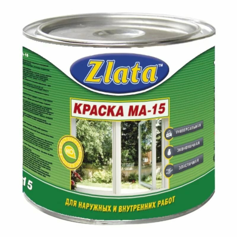 Zlata Краска МА-15 Zlata белая 1,8 кг