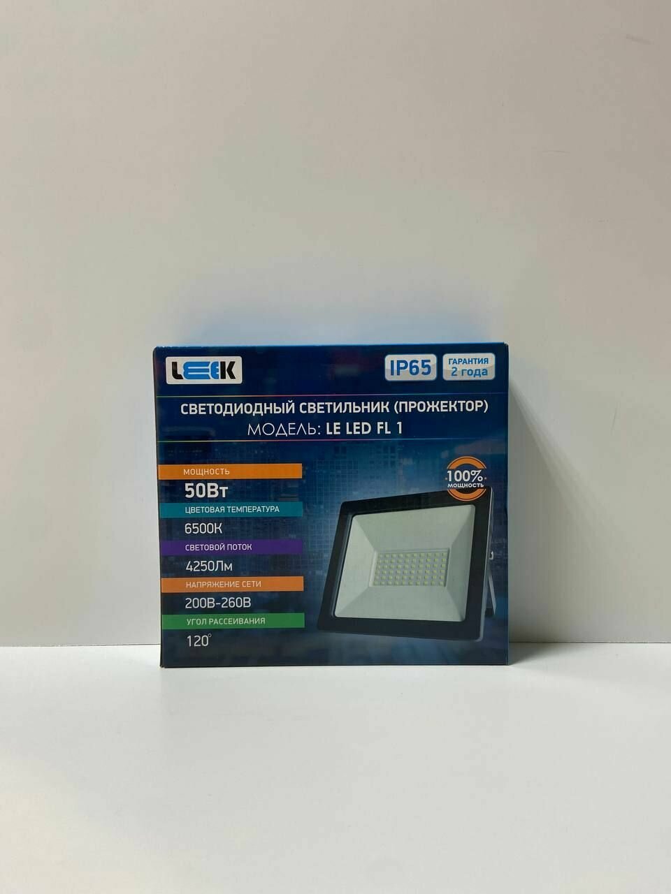 фото Прожектор светодиодный LEEK LE LED FL 50W BLACK IP65 холодный белый