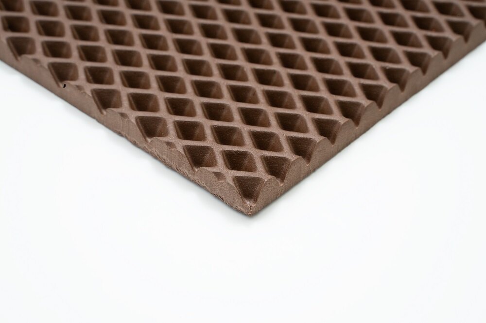 Коврик грязезащитный PAVITEC Ромб 68x120см универсальный коричневый