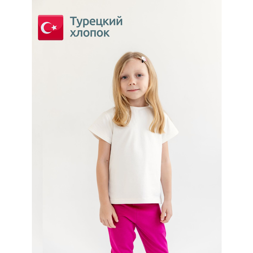 фото Футболка , размер 92-98, белый n.k