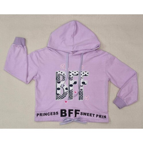 фото Худи hlyb, размер 130, фиолетовый