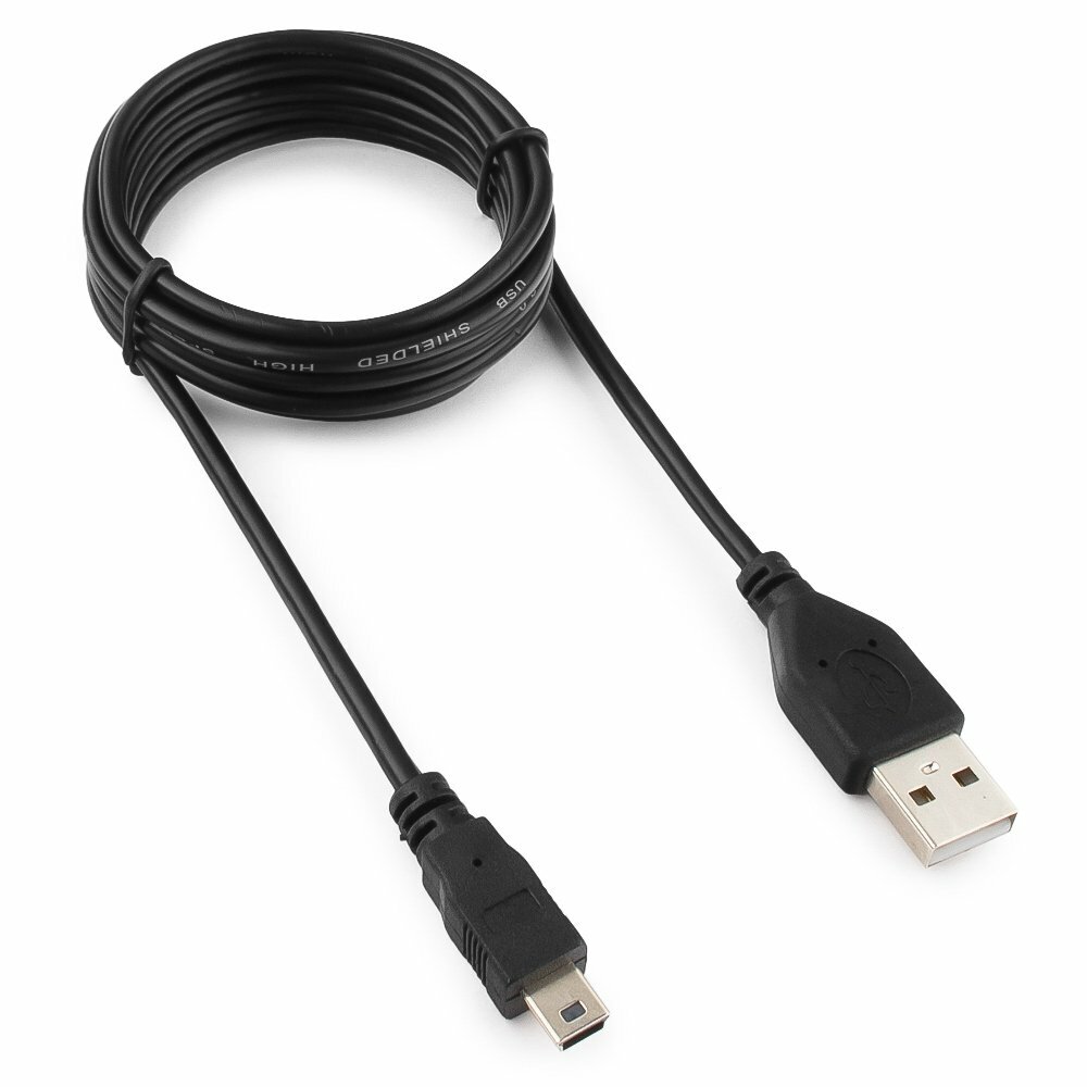 Mini USB кабель Гарнизон GCC-USB2-AM5P-1.8M, 1.8 м