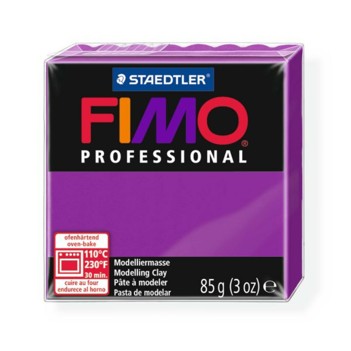 FIMO professional полимерная глина, запекаемая в печке, уп. 85г цв. фиолетовый, 8004-61