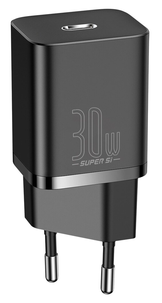 Зарядное устройство Baseus Super Si Quick Charger Type-C 30W EU Black CCSUP-J01