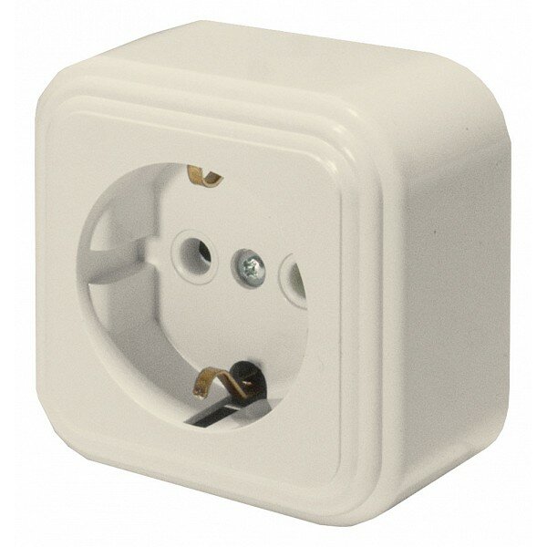 фото Розетка с заземлением Stekker Брест 49059