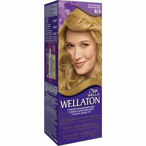Wellaton 93 Золотой блондин стойкая крем краска для волос - 2 штуки 1071₽