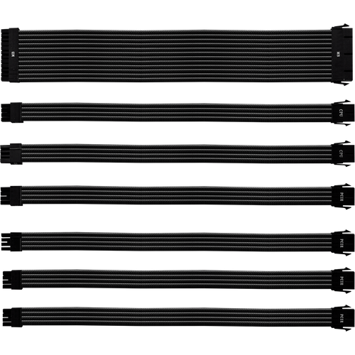 Комплект моддинг кабелей Cooler Master (черный) Extension Cable BK GL (PVC)