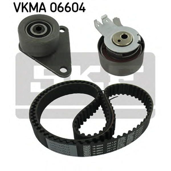 SKF vkma06604 (04282 / 0N958 / 1371753) комплект ремня грм: ремень грм ролик-натяжитель ролик обвод