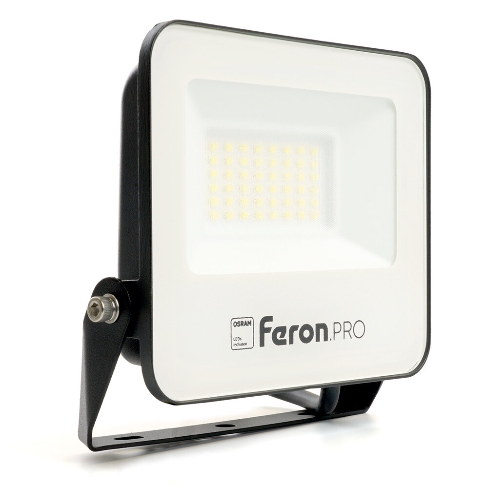 Прожекторы FERON Светодиодный прожектор Feron.PRO LL-1000 IP65 30W 6400K черный