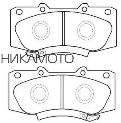 HSB HP9961 Колодки тормозные TOYOTA HILUX 05- перед.