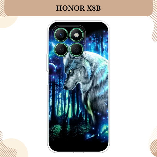 Силиконовый чехол Сказочный волк на Honor X8B / Хонор X8B силиконовый чехол на honor x8b хонор x8b волк выходит из ночи