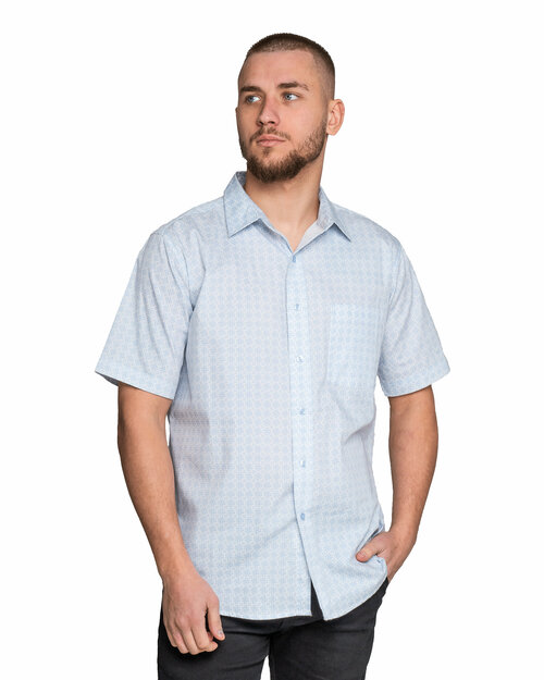 Рубашка Maestro, размер 48/M/178-186/41 ворот, голубой