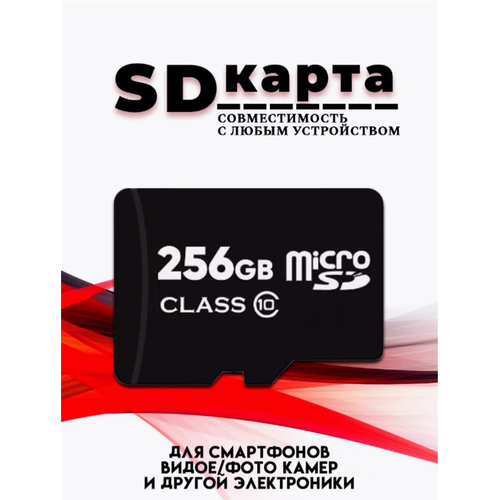 Micro SDXC карта памяти 256GB Class 10 (с адаптером) micro sdxc карта памяти 256gb class 10 с адаптером