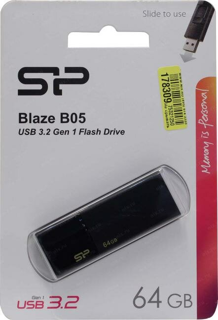 Флешка USB SILICON POWER Blaze B05 32Гб, USB3.0, розовый [sp032gbuf3b05v1h] - фото №18