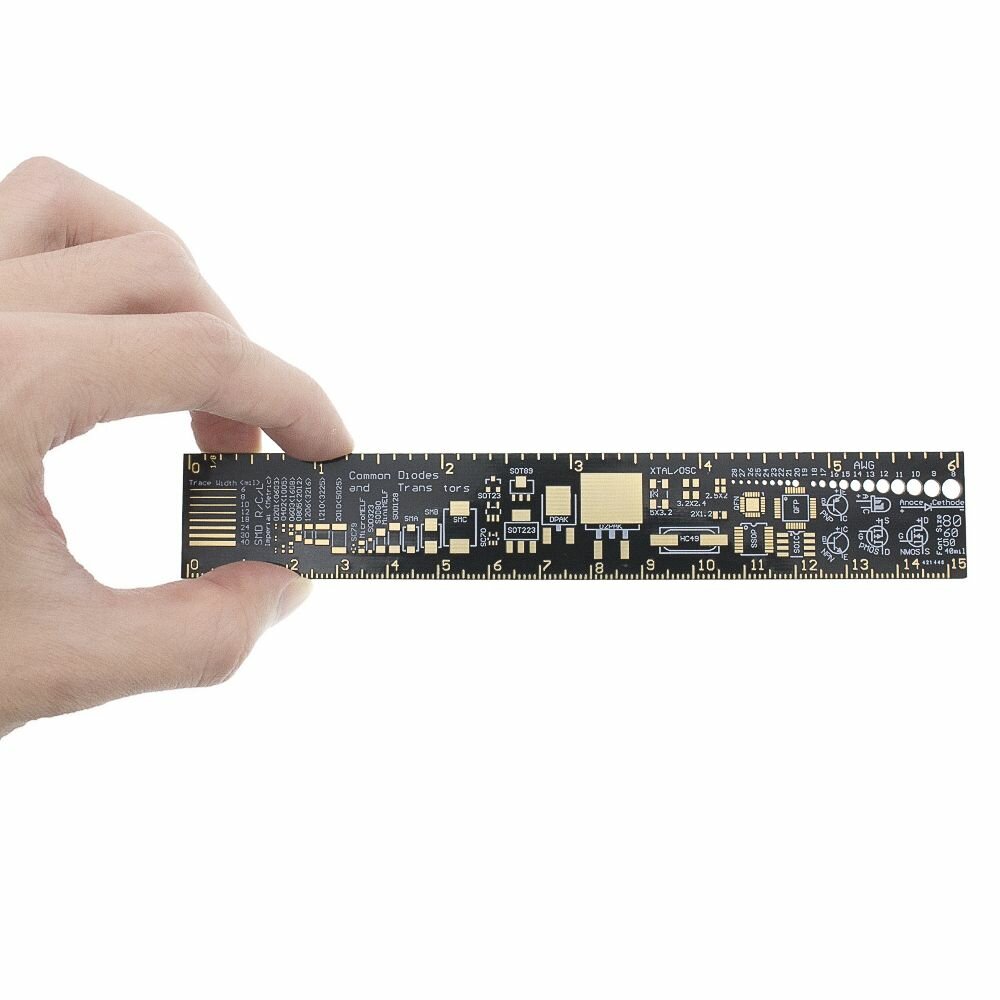 Линейка радиолюбителя для инженера-разработчика PCB Ruler, длина 15 см