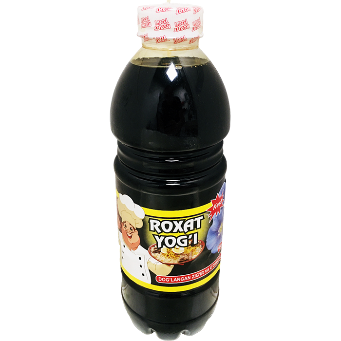 Льняное масло для плова Roxat Yog'i 1 литр.